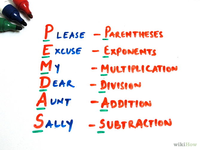 Fun Phrase to help you remember PEMDAS!