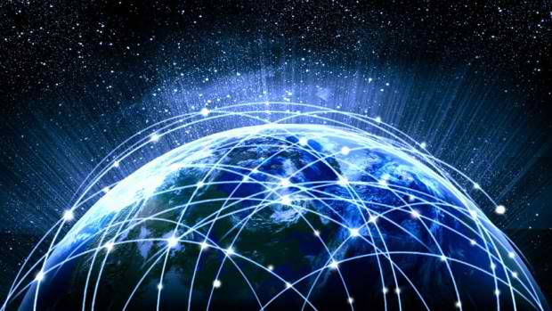 Visualization of how the internet works.